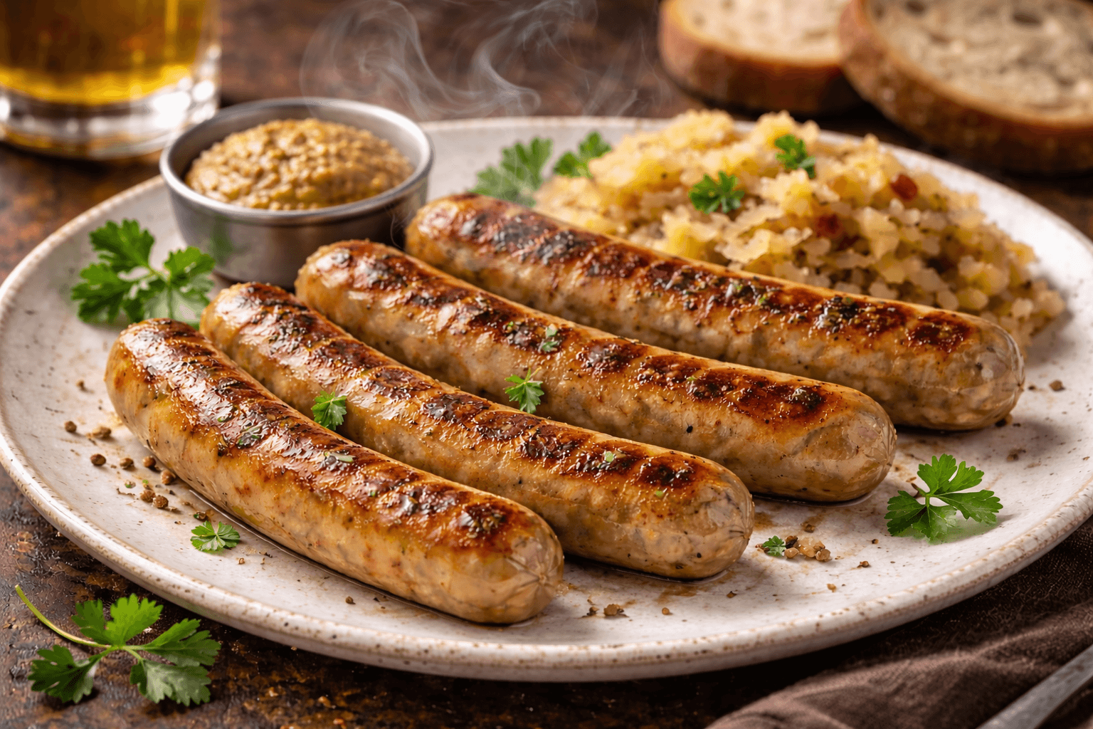Geräucherte Bratwurst